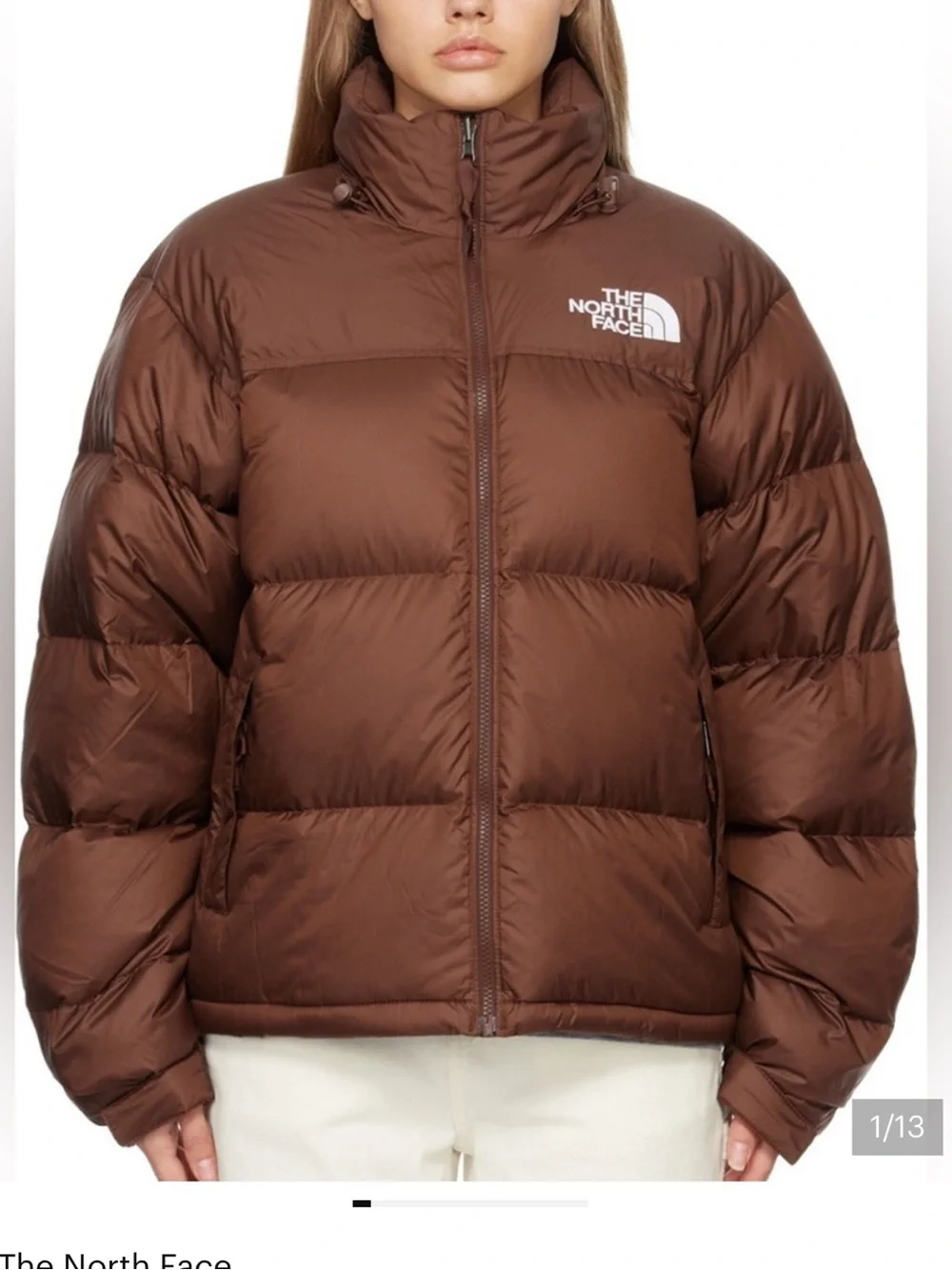 The North Face Chocolate Brown Puffy Down Jacket girls small